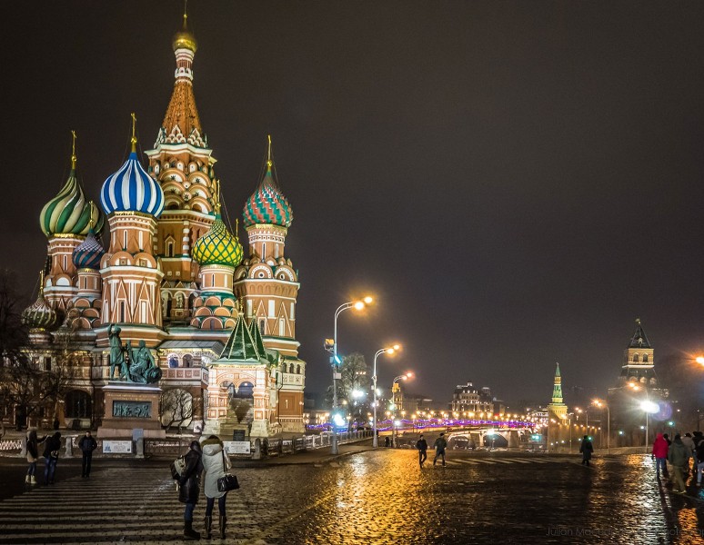 A Catedral de São Basílio, na Praça vermelha de Moscou