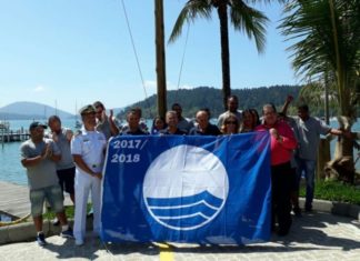 selo ambiental internacional Bandeira Azul à Marina Kauai.